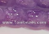 CNA981 15.5 inches 14*14mm drum natural lavender amethyst beads