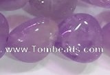 CNA984 15.5 inches 12*12mm heart natural lavender amethyst beads