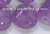 CNA985 15.5 inches 16*16mm heart natural lavender amethyst beads