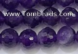 CNA991 15.5 inches 6mmm faceted round amethyst beads wholesale