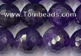 CNA993 15.5 inches 10mmm faceted round amethyst beads wholesale