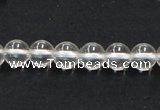 CNC02 15.5 inches 8mm round grade AB natural white crystal beads