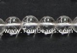 CNC04 15.5 inches 12mm round grade AB natural white crystal beads