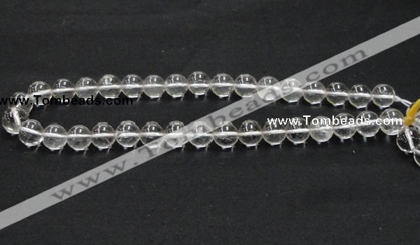 CNC04 15.5 inches 12mm round grade AB natural white crystal beads