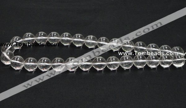 CNC05 15.5 inches 14mm round grade AB natural white crystal beads