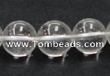 CNC06 15.5 inches 16mm round grade AB natural white crystal beads