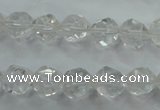 CNC100 15 inches 6mm faceted nuggets white crystal beads