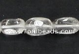 CNC22 10*16mm nugget grade AB natural white crystal beads