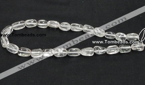 CNC22 10*16mm nugget grade AB natural white crystal beads