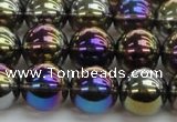 CNC253 15.5 inches 10mm round AB-color white crystal beads