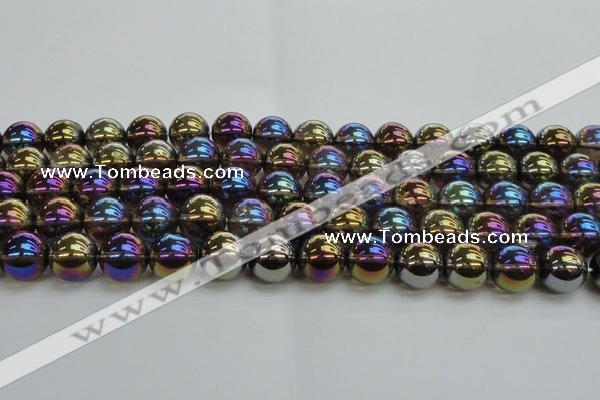 CNC254 15.5 inches 12mm round AB-color white crystal beads