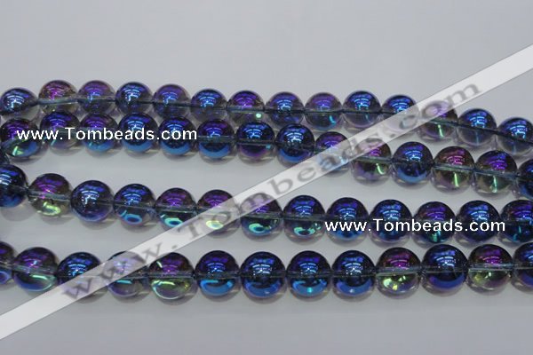 CNC303 15.5 inches 10mm round AB-color white crystal beads