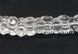 CNC39 9*12mm double heart-shaped grade AB natural white crystal beads