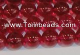 CNC412 15.5 inches 8mm round dyed natural white crystal beads