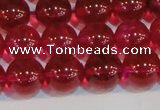 CNC413 15.5 inches 10mm round dyed natural white crystal beads