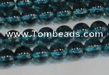 CNC420 15.5 inches 4mm round dyed natural white crystal beads