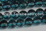 CNC422 15.5 inches 8mm round dyed natural white crystal beads