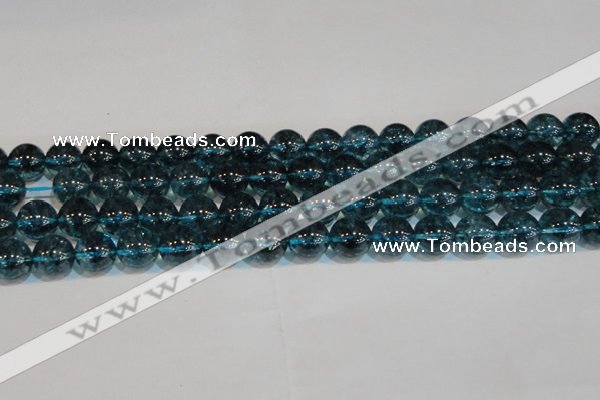 CNC424 15.5 inches 12mm round dyed natural white crystal beads