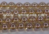 CNC500 15.5 inches 4mm round dyed natural white crystal beads