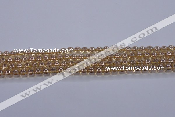 CNC500 15.5 inches 4mm round dyed natural white crystal beads