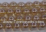 CNC501 15.5 inches 6mm round dyed natural white crystal beads