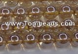 CNC502 15.5 inches 8mm round dyed natural white crystal beads