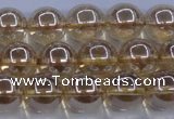 CNC503 15.5 inches 10mm round dyed natural white crystal beads