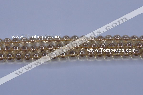 CNC503 15.5 inches 10mm round dyed natural white crystal beads