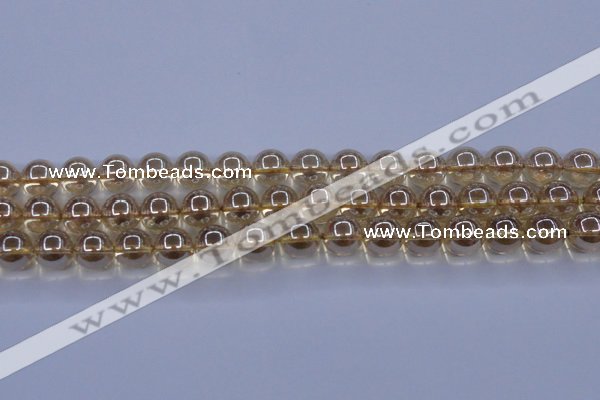 CNC504 15.5 inches 12mm round dyed natural white crystal beads