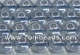 CNC511 15.5 inches 10mm round dyed natural white crystal beads