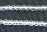 CNC58 15.5 inches 6mm round grade A natural white crystal beads