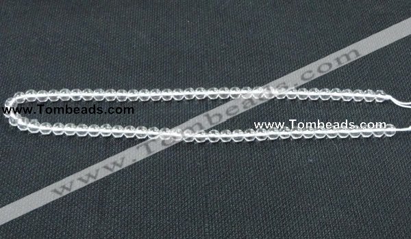 CNC58 15.5 inches 6mm round grade A natural white crystal beads