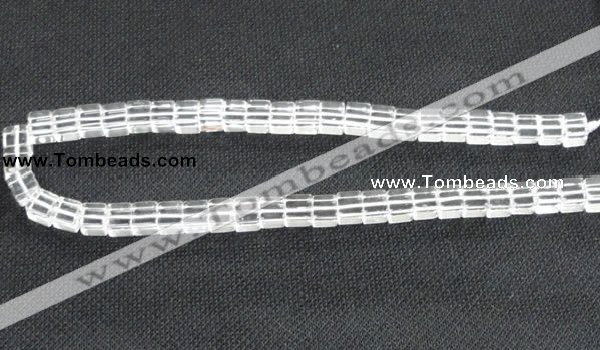 CNC60 15.5 inches 8*8mm cube grade A natural white crystal beads