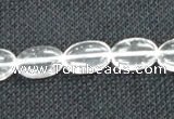 CNC70 15 inches 10*14mm oval grade A natural white crystal beads