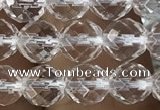 CNC702 15.5 inches 6mm faceted round white crystal beads