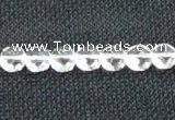 CNC71 15 inches 8mm faceted coin grade A natural white crystal beads