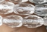 CNC721 15.5 inches 5*8mm faceted rice white crystal beads