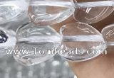 CNC727 15.5 inches 10*10mm heart white crystal beads wholesale