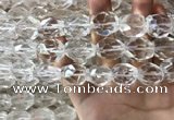 CNC806 14*18mm - 18*20mm faceted nuggets white crystal beads