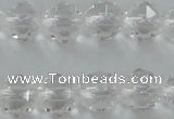 CNC88 15.5 inches 6mm faceted round natural white crystal beads