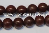 CNE14 15.5 inches 16mm round red stone needle beads wholesale