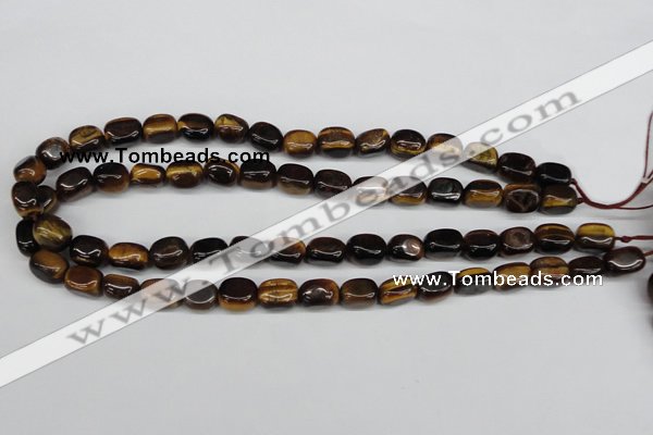 CNG01 15.5 inches 9*12mm nuggets yellow tiger eye gemstone beads