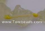 CNG1002 15.5 inches 15*25mm - 25*30mm nuggets lemon quartz beads