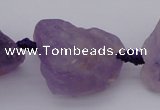 CNG1005 15.5 inches 15*25mm - 25*30mm nuggets amethyst gemstone beads