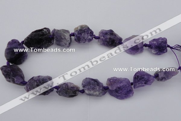 CNG1006 15.5 inches 15*25mm - 25*30mm nuggets dogtooth amethyst beads