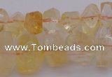 CNG1020 15.5 inches 8*12mm - 12*16mm faceted nuggets citrine beads