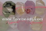 CNG1023 10*14mm - 15*20mm faceted nuggets multicolor quartz beads