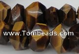 CNG1027 10*14mm - 15*20mm faceted nuggets yellow tiger eye beads