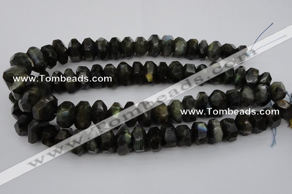 CNG1035 15.5 inches 12*16mm - 15*22mm faceted nuggets labradorite beads