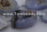 CNG1042 15.5 inches 15*20mm - 30*40mm nuggets blue lace agate beads